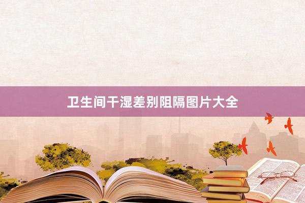卫生间干湿差别阻隔图片大全